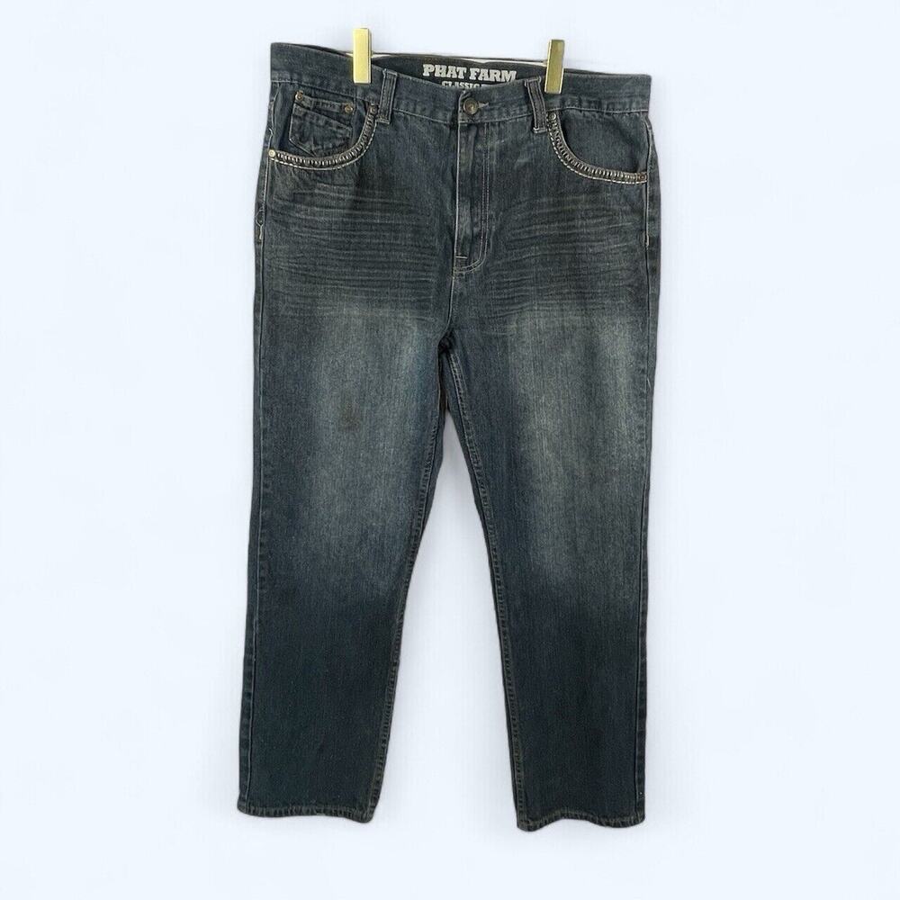 Phat Farm Vintage Y2K Classic Men's Jeans Tag Size 38x34 (38x32)